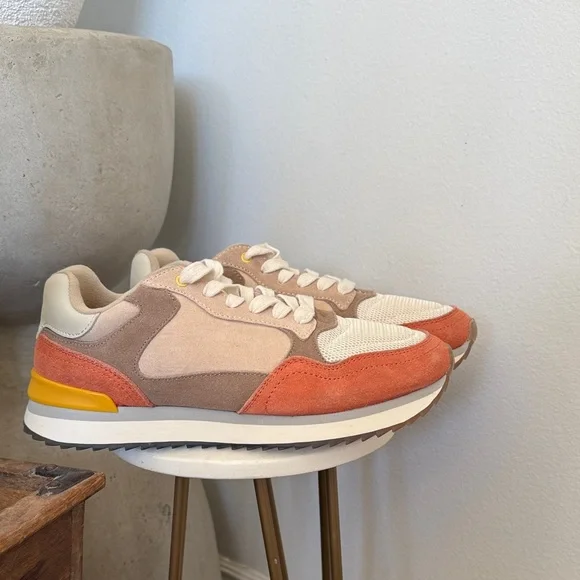 HOFF Women's Athletic Shoes in Orange, Tan, and Cream - Picture 3 of 13